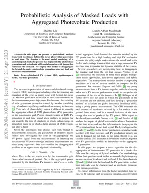 PDF Document Cover - Probabilistic Analysis of Masked Loads with Aggregated Photovoltaic Production